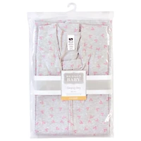 Hudson Baby Baby Girls Hudson Cotton Sleeveless Nighttime Wrap for Cozy Sleep