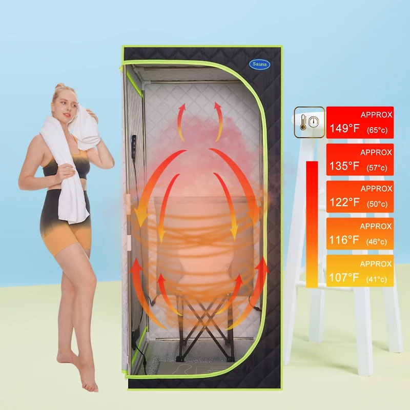 Streamdale Furniture Portable Plus Type Full Size Far Infrared Sauna Tent. Spa, Detox, Therapy And Relaxation