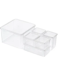Sorbus 6-Piece Hardware Storage Container Set