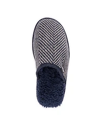 Muk Luks Men's Gavin Scuff Slippers, Dark Sapphire, Small