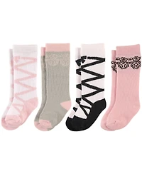 Luvable Friends Baby Girls Multipack Sock Collection