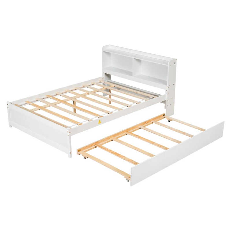 Streamdale Full Bed With Trundle, Bookcase