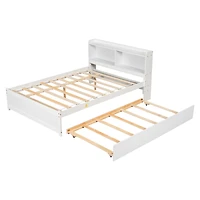 Streamdale Full Bed With Trundle, Bookcase