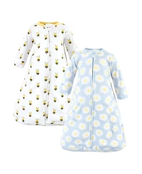 Hudson Baby Girls Cotton Long-Sleeve Wearable Sleeping Bag
