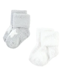 Hudson Baby Boys Eight-Pair Plush Chenille Sock Set