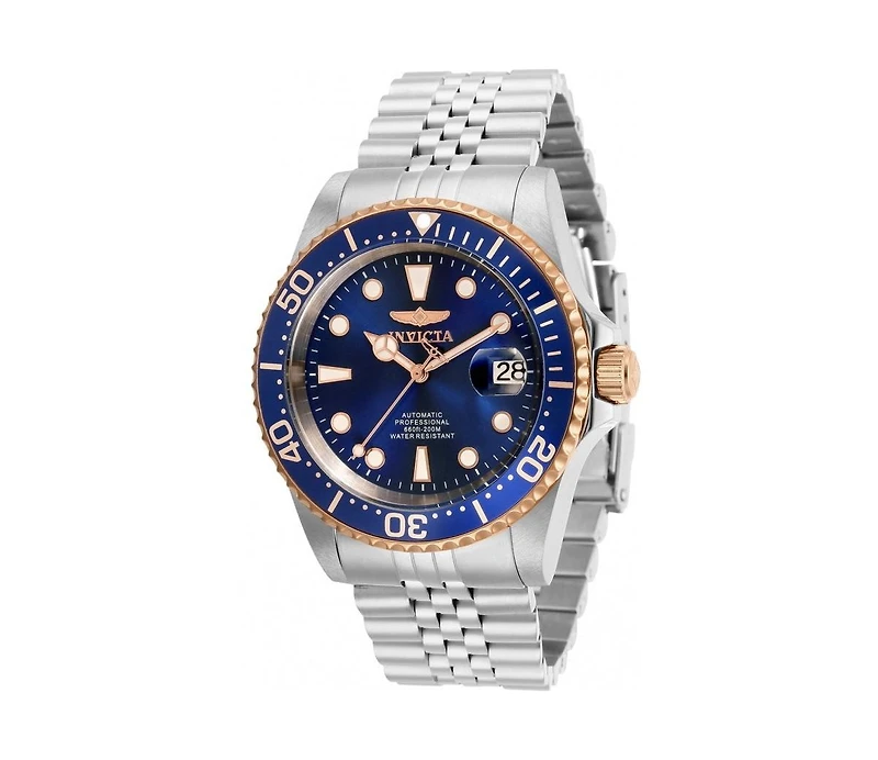 Invicta Men's Pro Diver Automatic 3 Hand Dark Blue Dial Stainless Steel Bracelet Watch