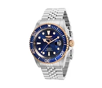 Invicta Men's Pro Diver Automatic 3 Hand Dark Blue Dial Stainless Steel Bracelet Watch