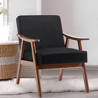 Mid-Century Oasis Comfy Velvet Chair for Stylish Comfort