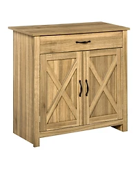 Homcom 32" Modern Farm Style Sideboard Storage Buffet Server Cabinet Organizer