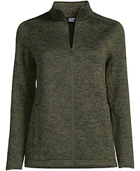 Lands' End Women's Sweater Fleece Jacket