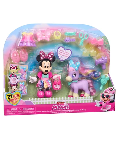 Disney Junior Minnie Mouse Groom Glam Pony Set