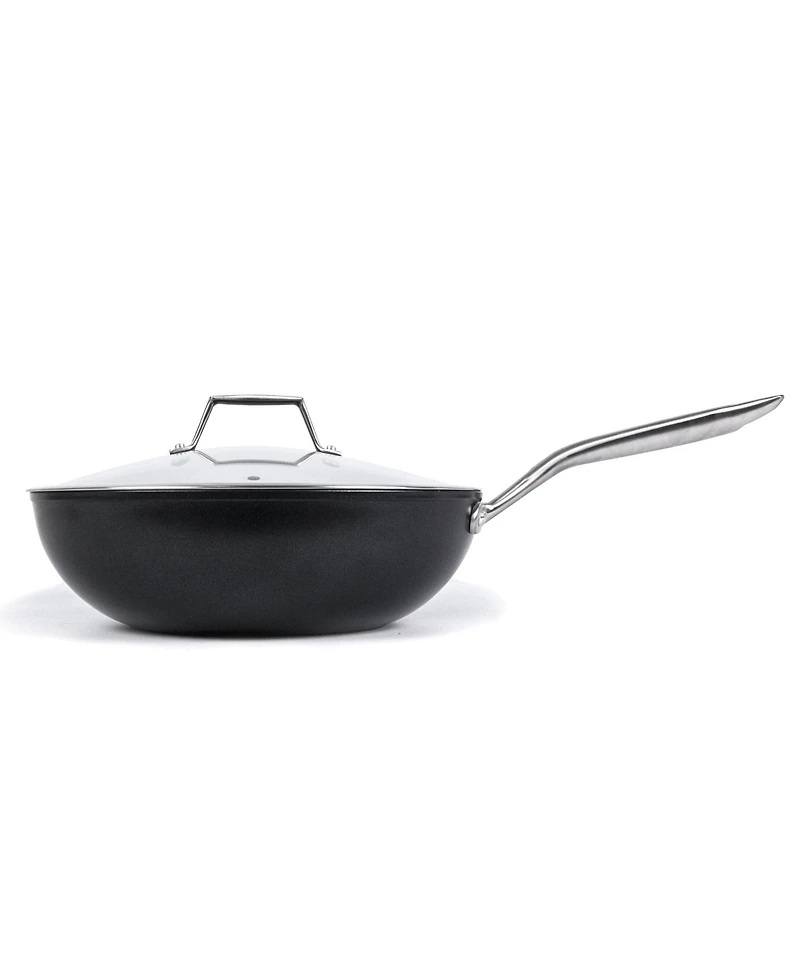Techef - Onyx Collection - 12 Inch Wok/Stir-Fry Pan with Cover