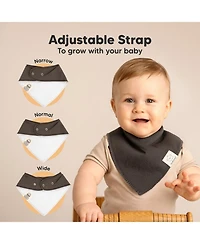 KeaBabies 8pk Baby Bandana Bibs, Drool Bibs for Girl, Boy, Infant, Newborn