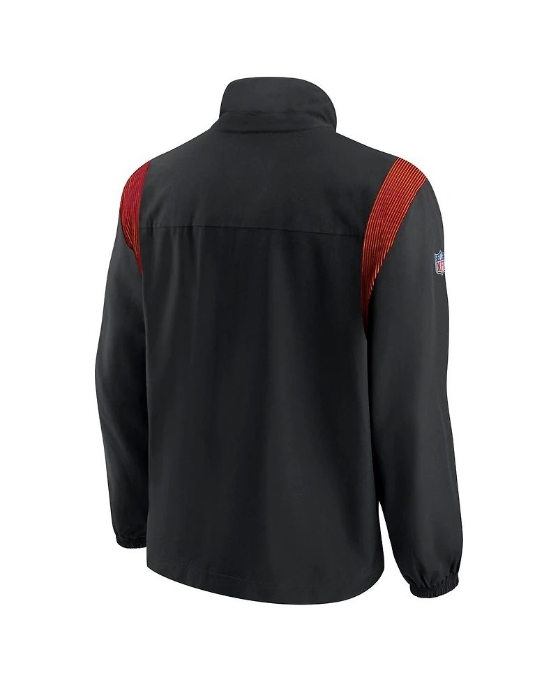 Nike Men's Black Washington Commanders Sideline Woven Logo Full-Zip Jacket