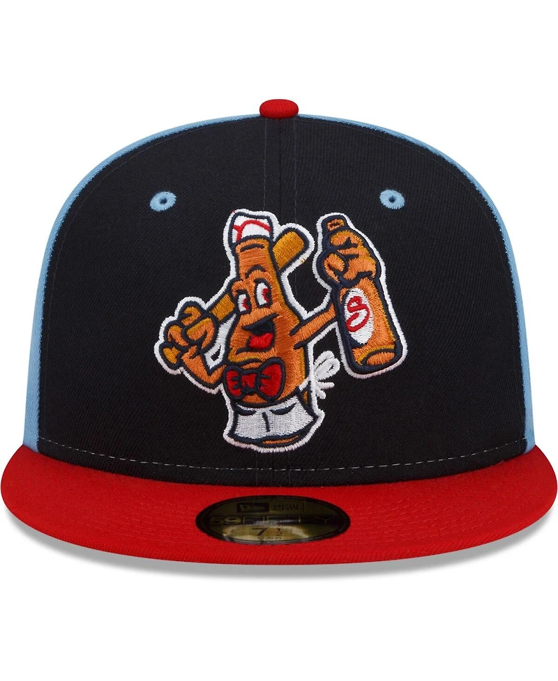 New Era Men's Navy/Red Salem Red Sox Theme Night 59FIFTY Fitted Hat
