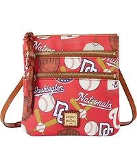Dooney & Bourke Washington Nationals Game Day Triple Zip Crossbody Purse
