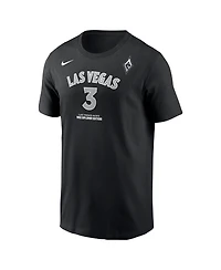Nike Men's and Women's Candace Parker Black Las Vegas Aces Explorer Edition Name Number T-Shirt