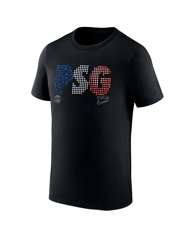 Nike Men's Black Paris Saint-Germain Lights T-Shirt