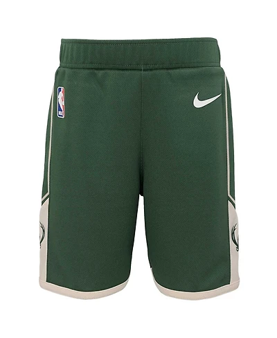 Nike Toddler Hunter Green Milwaukee Bucks Icon Replica Shorts