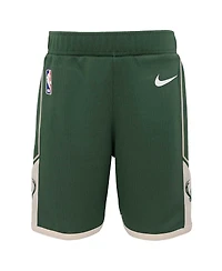 Nike Toddler Hunter Green Milwaukee Bucks Icon Replica Shorts