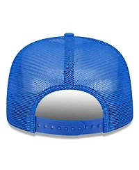 New Era Men's White/Royal Los Angeles Rams Banger 9FIFTY Trucker Snapback Hat