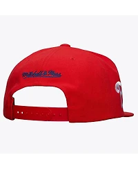 Mitchell & Ness Men's Red Philadelphia Phillies Team Tagged Snapback Hat