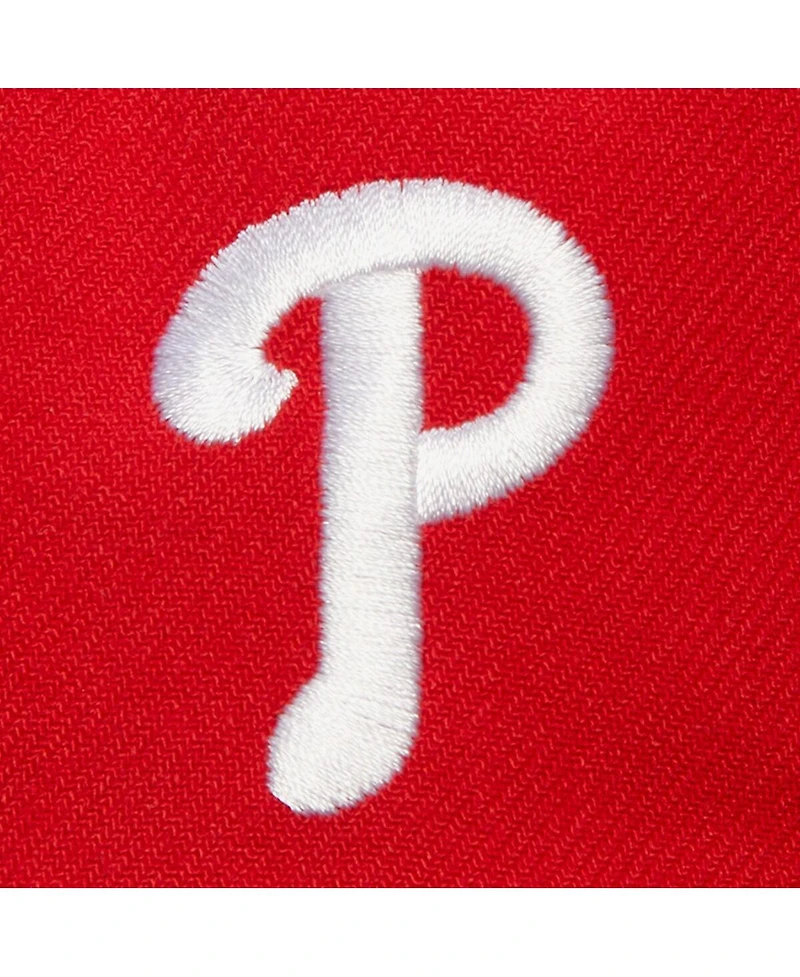 Mitchell & Ness Men's Red Philadelphia Phillies Team Tagged Snapback Hat