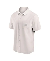 Fanatics Men's Cream Kansas City Chiefs Front Office Button-Up Shirt