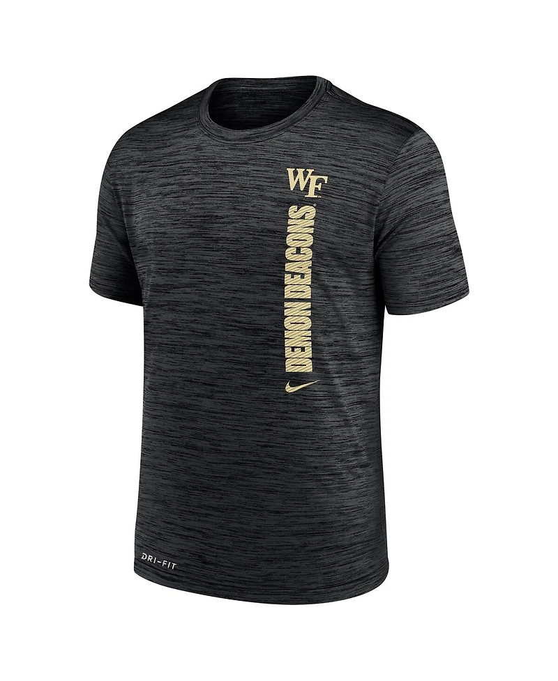 Nike Men's Black Wake Forest Demon Deacons 2024 Sideline Velocity Legend Performance T-Shirt