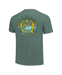 Image One Men's and Women's Green Michigan State Spartans Scenic Comfort Colors T-Shirt
