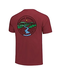 Image One Men's and Women's Crimson Indiana Hoosiers Scenic Comfort Colors T-Shirt