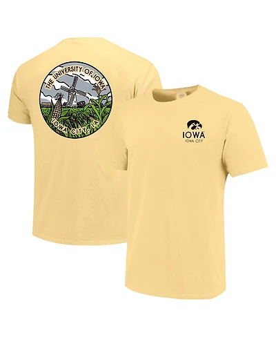 Image One Men's and Women's Gold Iowa Hawkeyes Scenic Comfort Colors T-Shirt