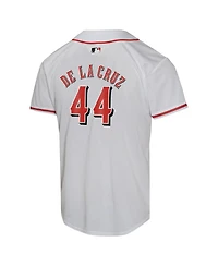 Nike Big Boys and Girls Elly De La Cruz White Cincinnati Reds Home Game Player Jersey