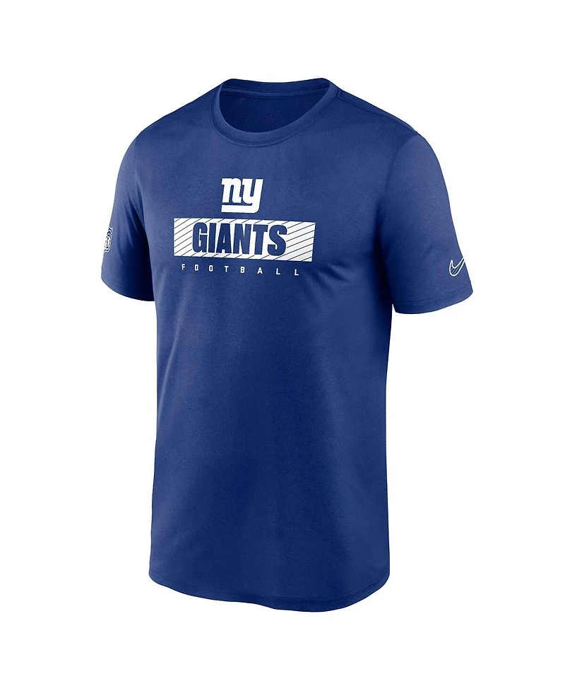 Nike Men's Royal New York Giants Sideline Legend Performance T-Shirt
