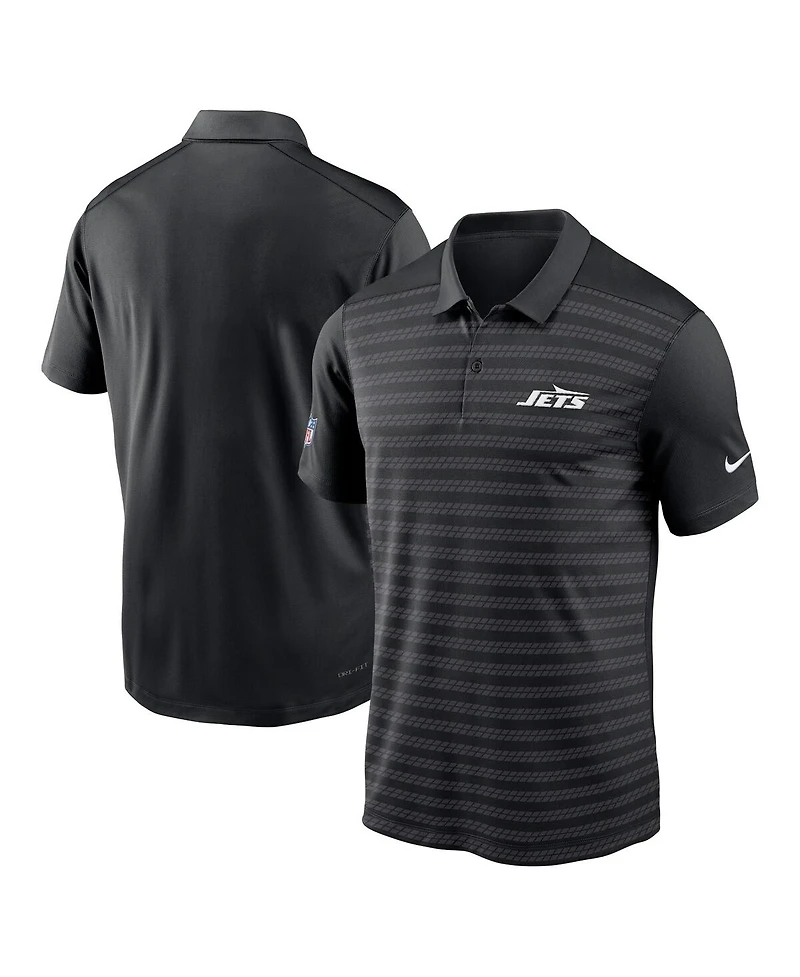 Nike Men's Black New York Jets 2024 Sideline Victory Performance Polo