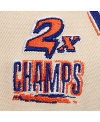 Mitchell & Ness Men's Cream/Blue New York Knicks 2x Nba Champions Soul Legacy Defined Snapback Hat