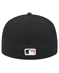 New Era Men's Black San Francisco Giants Checkered Undervisor 59FIFTY Fitted Hat