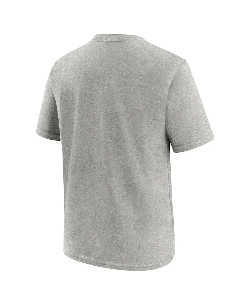 Nike Big Boys and Girls Heather Charcoal St. Louis Cardinals 2024 Rickwood Classic T-Shirt