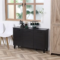 Homcom Kitchen Sideboard, Buffet Cabinet with Adjustable Shelf, Bar
