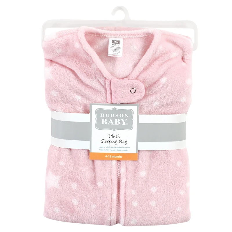 Hudson Baby Baby Girls Hudson Plush Flannel Sleeping Bag