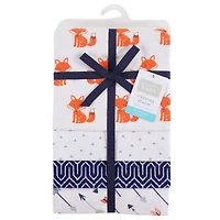 Hudson Baby Boys or Girls, Cotton Flannel Burp Cloths and Receiving Blankets, 8-Piece, One
