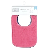 Hudson Baby Girls Drooler Bib with Waterproof Lining