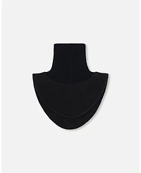 Deux par Deux Kids Unisex Neckwarmer Black - Toddler|Child