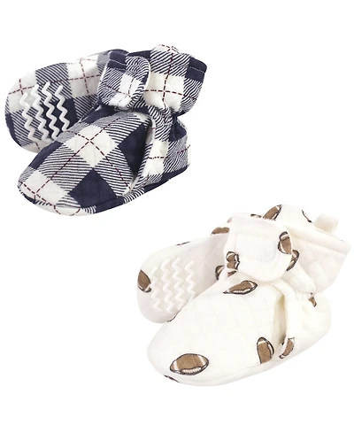 Hudson Baby Boys Quilted Booties Two Pack