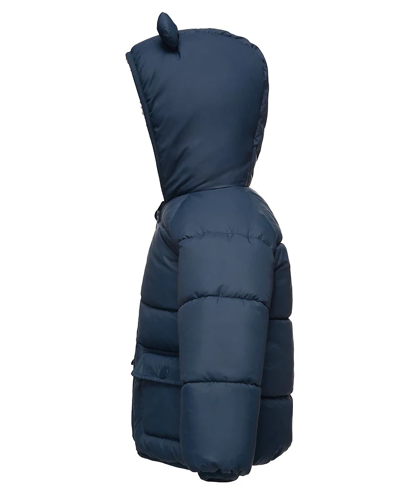 Rokka&Rolla Baby Boys Sherpa Fleece Lined Puffer Coat 6-24M