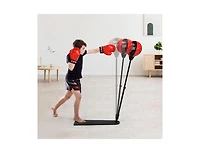 Slickblue Kids Punching Bag with Adjustable Stand and Boxing Gloves