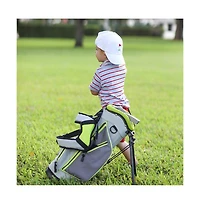 Bits & Bows Boys Golf Flag Baseball Hat in White