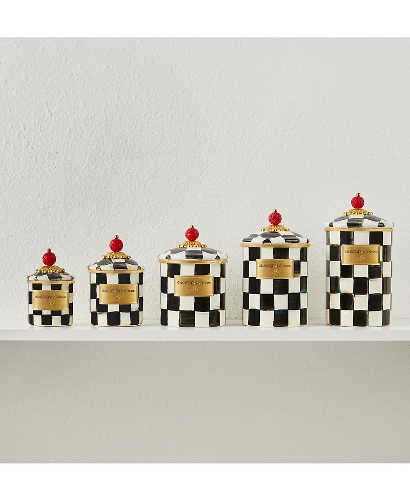 Mackenzie-Childs Courtly Check Large Canister