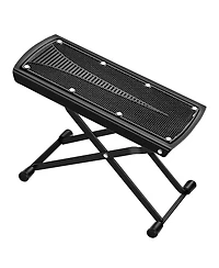 5 Core Guitar Foot Stool Height Adjustable Folding Leg Rest Portable Classical Footrest - Gfs Blk