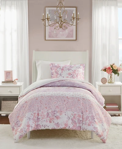 Intelligent Design Oliena Floral Paisley 2-Pc. Duvet Cover Set, Twin/Twin Xl